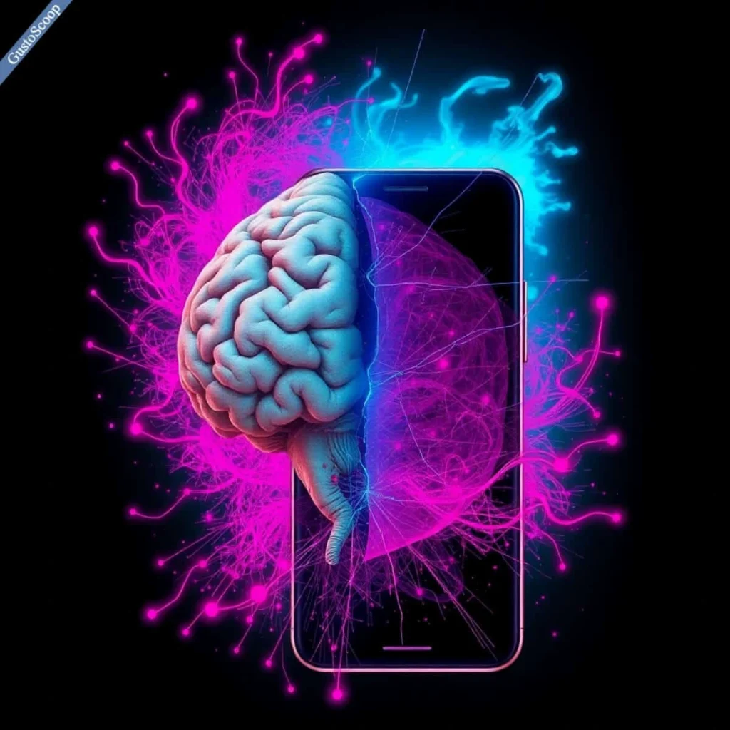 Smartphone addiction reducing natural dopamine production in the brain.