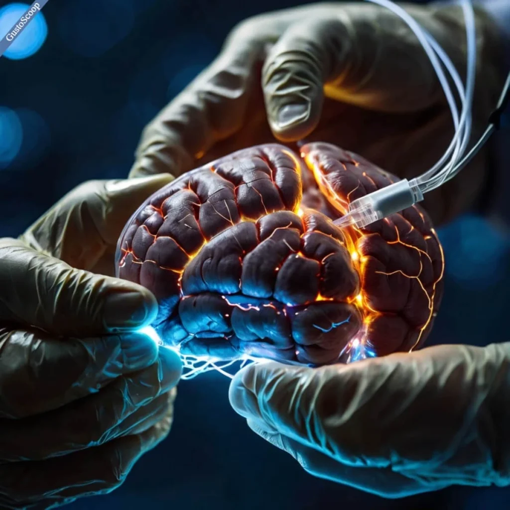 Cerebellum activity visualized during precise surgical motor tasks.