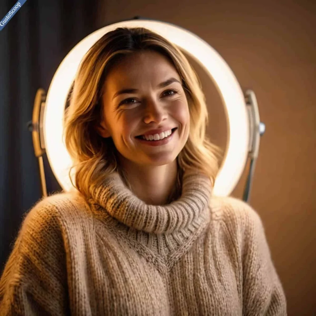 Light therapy lamp treatment for Seasonal Affective Disorder (SAD) during winter.