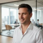 Smiling male client giving a testimonial about rebuilding confidence through coaching.