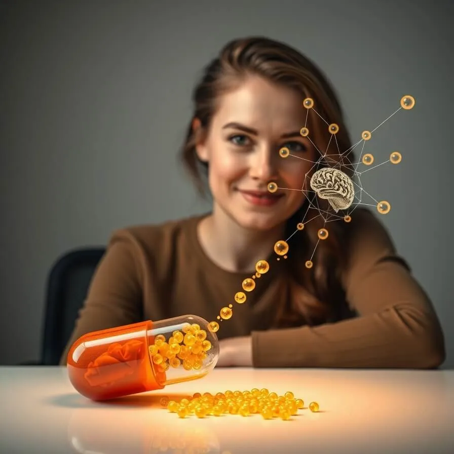 Multivitamin benefits visual — energy, focus, heart, immunity, muscle, purity, and bioactive absorption.