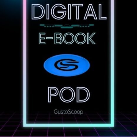 Pink and Blue Neon Digital E-Book Wattpad Cover